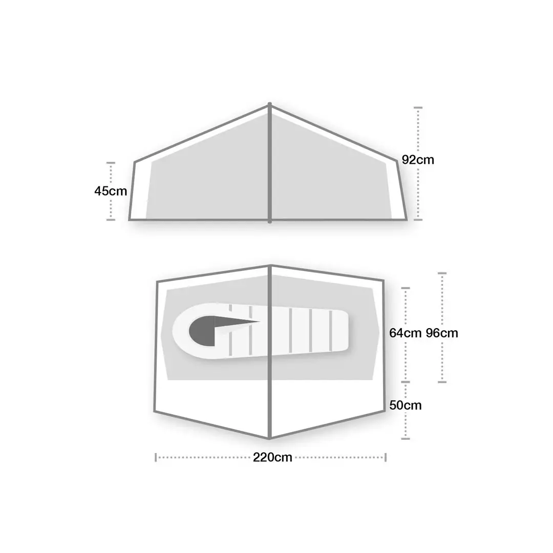 Wild Country Zephyros Compact 1 Man Lightweight Tent With Porch eBay