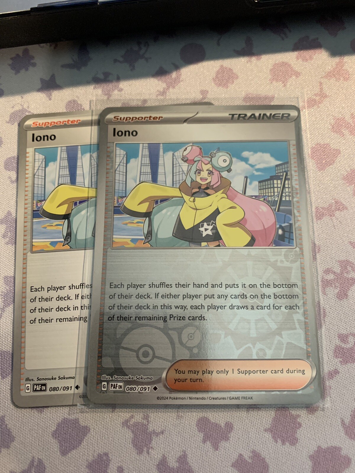 Pokemon TCG - Iono #080/091 Reverse Holo SV: Paldean Fates NM + Uncommon