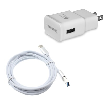 6ft USB Cable Type-C Fast Home Charger Quick Power Adapter for Smart Phones