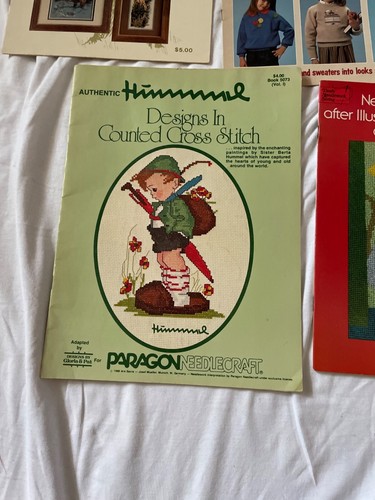Vintage Needlecraft Pattern Booklets Lot Of 8 Featuring Beatrix Potter Hummel Or - Picture 2 of 9