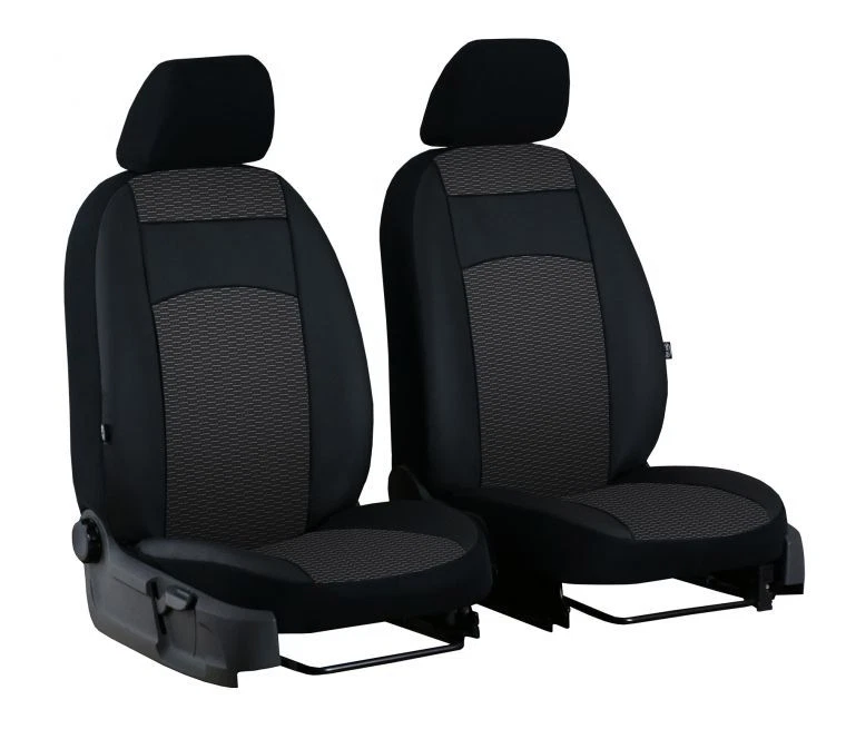Fundas de asiento a medida de cuero ecológico + tela para PEUGEOT 301 2012 - 2017 Foto 2 de 4