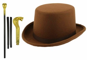 kids brown top hat