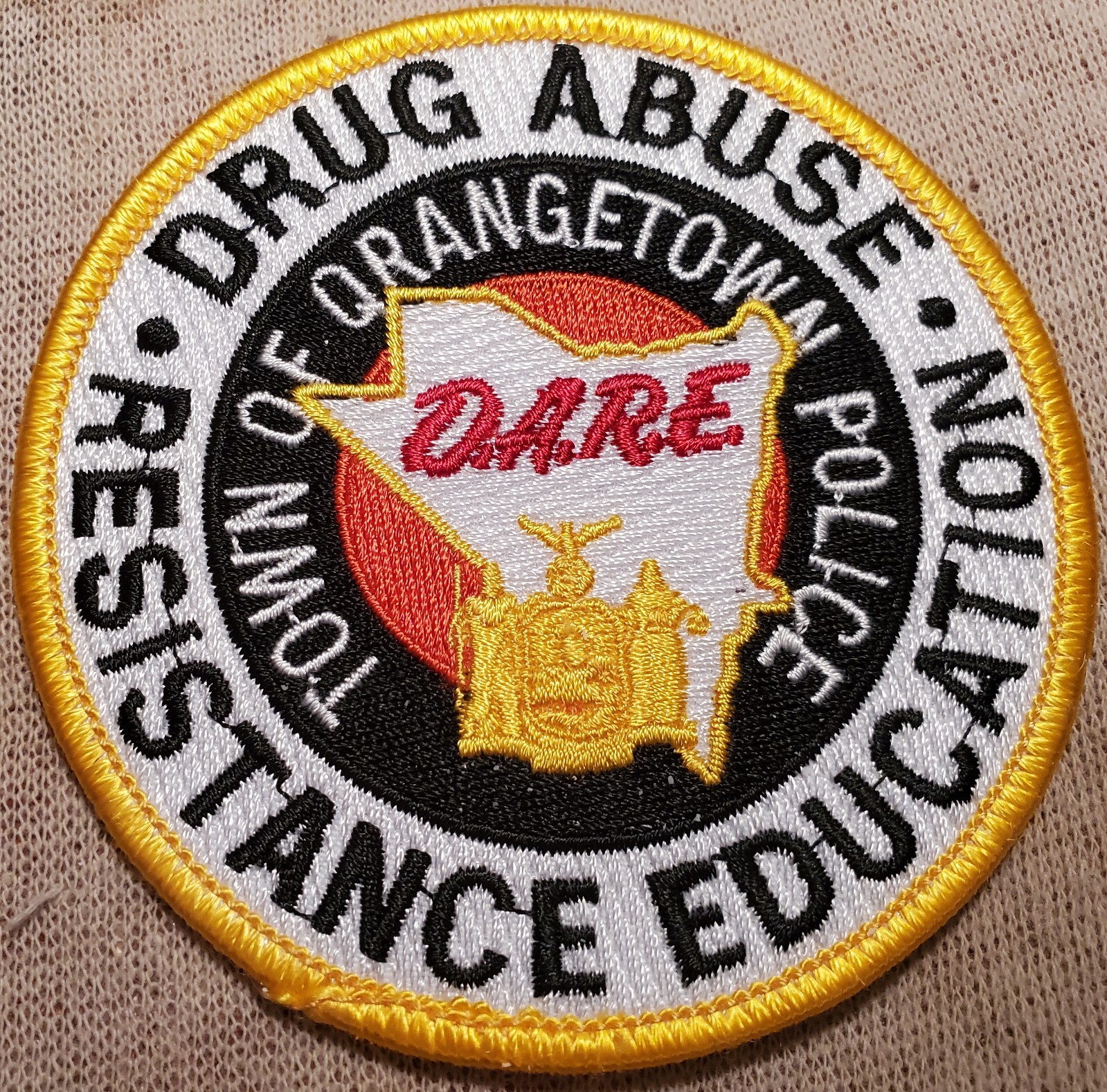 NY Orangetown New York DARE Police Shoulder Patch (3.5In Diameter) eBay