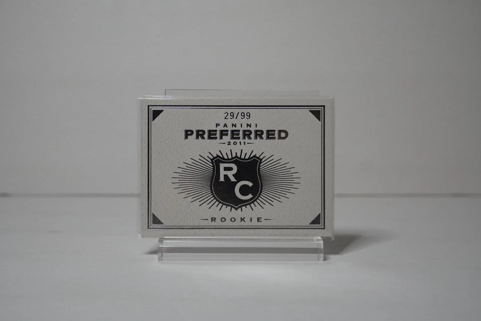 2011 Preferred Rookie Material Booklet 29/99 Cole Aldrich Devin Ebanks Ekpe Udo  - Image 3 of 4