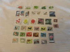 Lot of 36 East Germany Stamps from 1978-1982 Animals, Ships, Roosters, More