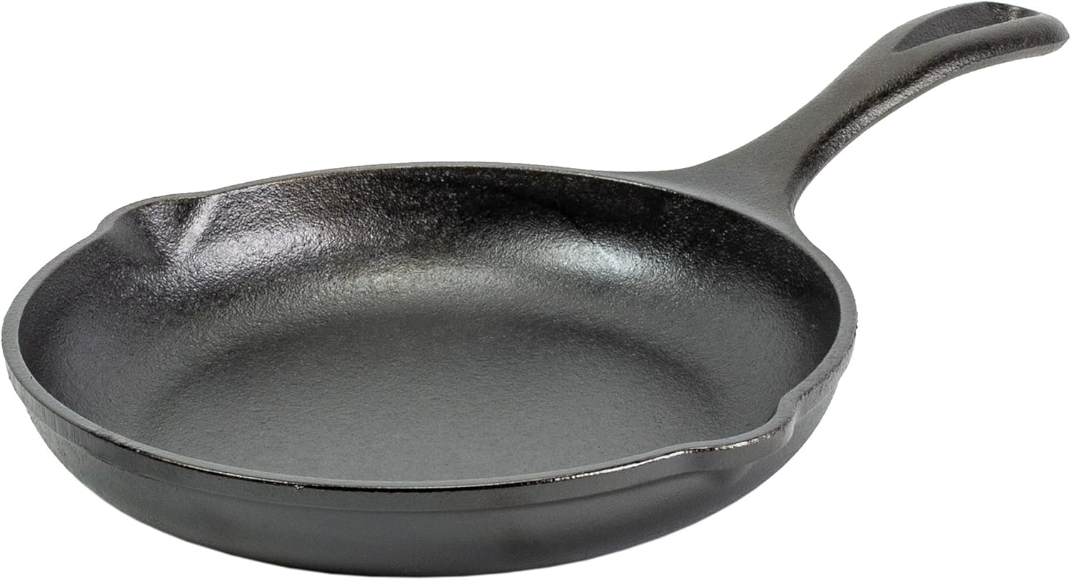 8-Inch Pre-Seasoned Cast Iron Skillet by Chef Collection