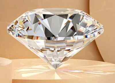 2 CT Natural White Diamond Round Cut 8.50 MM VVS1 D Grade IDGL Certified C4