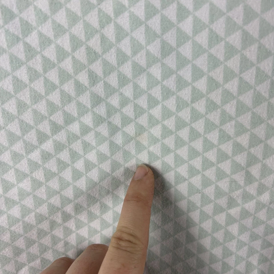 Skip Hop Triangle Print Baby Blanket Gray White Blue Reversible Cotton Lovey - Image 4 of 4