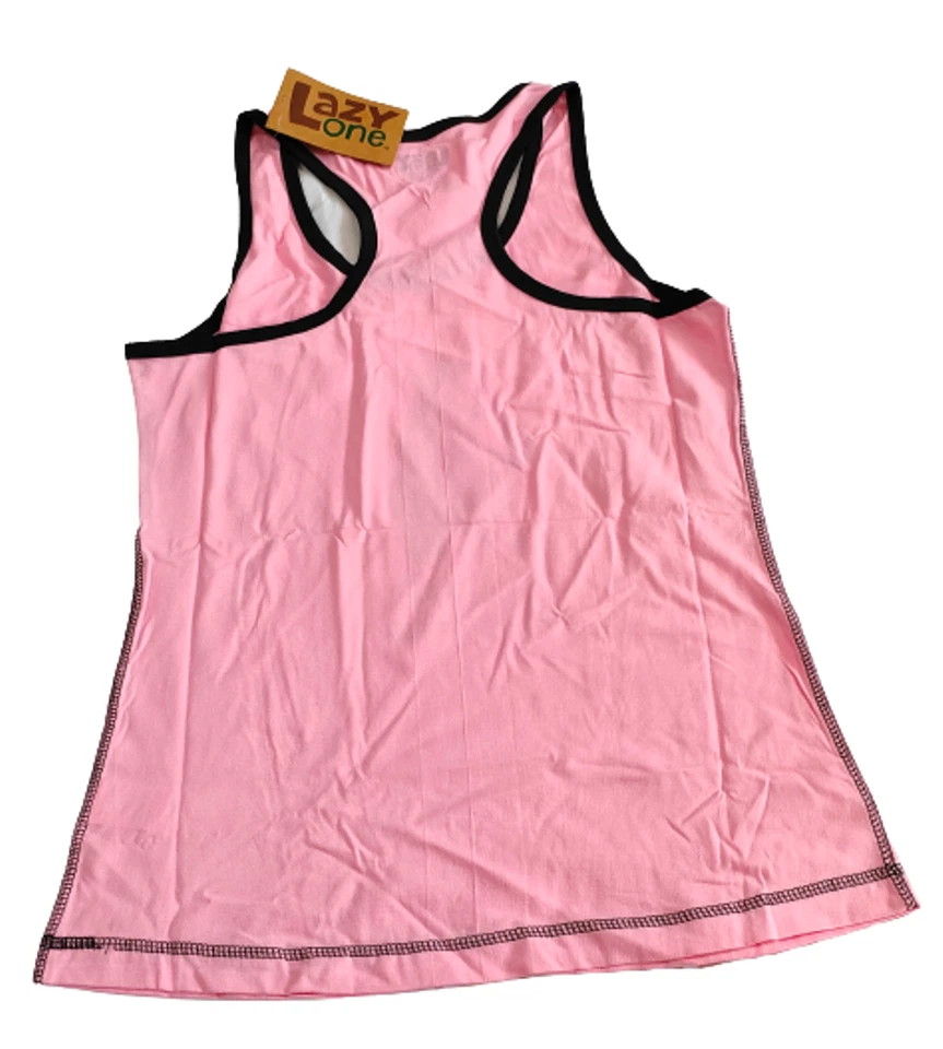 Women Pyjama Tops T-Shirts PJ Tank Ladies Cotton Sleeveless Nightwear Vest D143 - Image 3 of 3