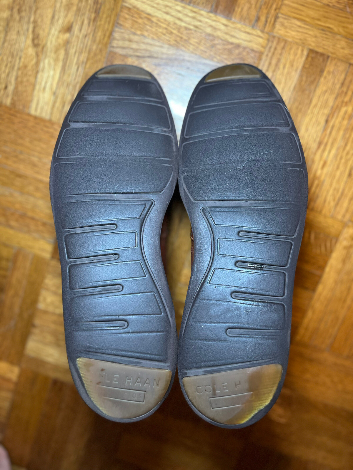 SAOLA Scarpe Oxford Cole Haan Grand OS da uomo taglia 12 marroni in pelle punta alare