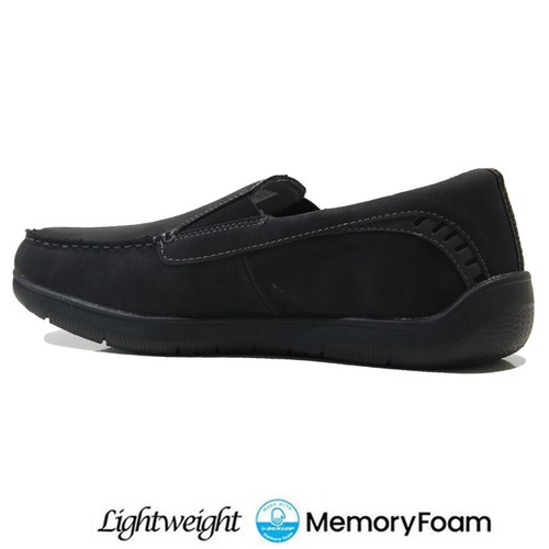 MENS CASUAL SLIP ON MEMORY FOAM WALKING WORK LOAFERS MOCCASIN DRIVING SHOES SIZE - Picture 6 of 26