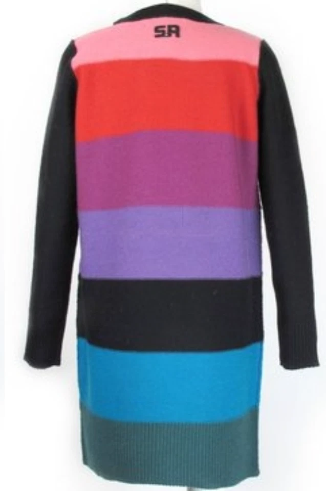 GIRLS SONIA RYKIEL PARIS SWEATER DRESS RAINBOW STRIPE WOOL KNIT LONG SLEEVES 14 - Image 2 of 4