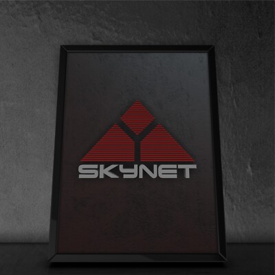 Skynet Poster, Terminator Poster, Keilrahmen, Canvas, Leinwandbild + Sticker NEU