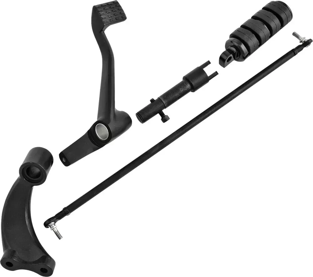 HARDDRIVE Forward Control Kit with Rubber Band Style Footpeg Black  820-0530B