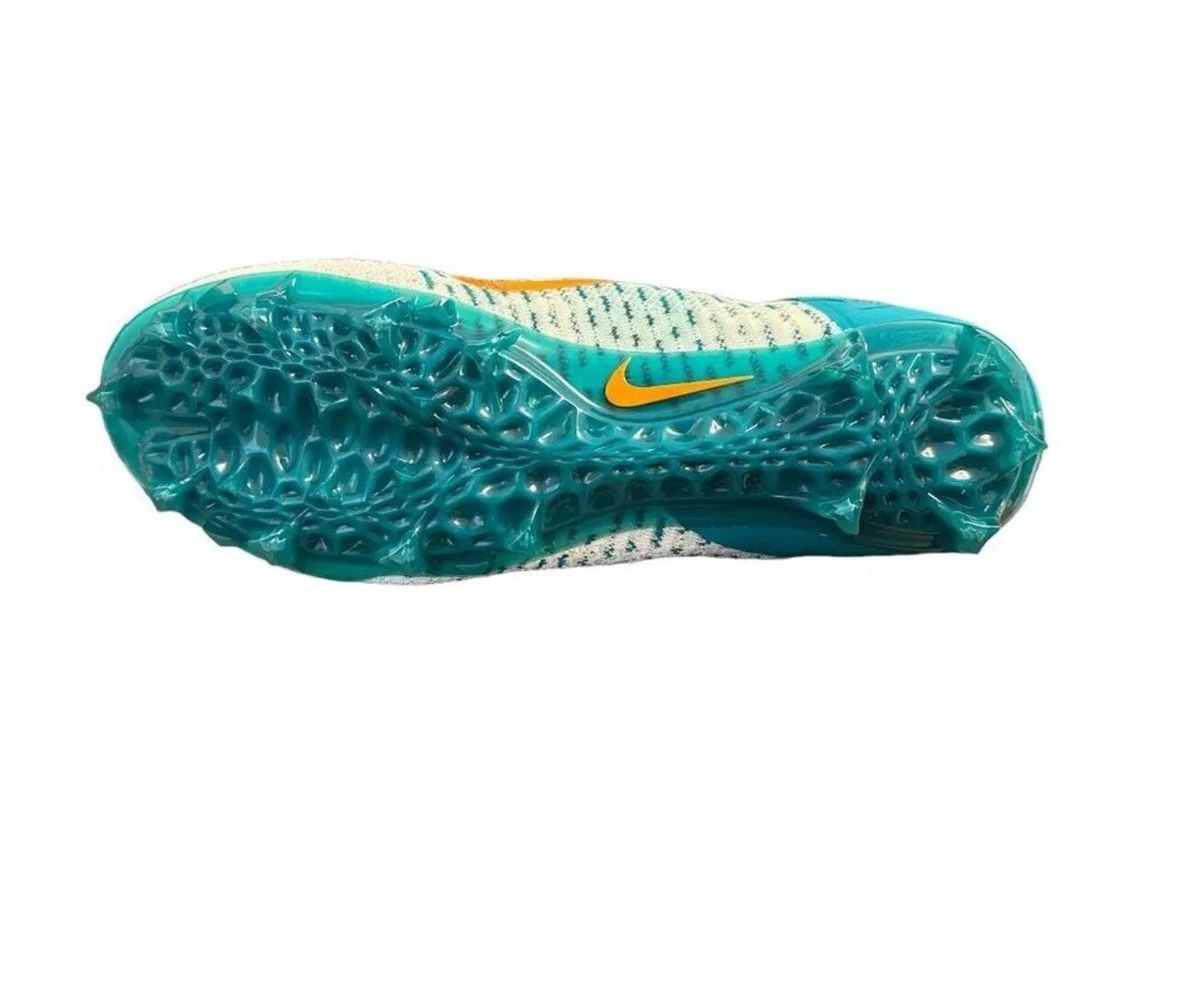 Nike Alpha Menace Elite 2 Football Cleats Miami Dolphins BV2077-108 Mens Sz 11.5 Nike Alpha Menace Elite 2 Football Cleats Miami Dolphins  main image 3