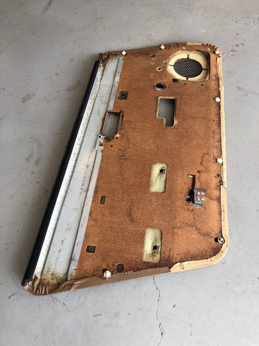 1984-1988 NISSAN 300ZX RIGHT INTERIOR DOOR PANEL BROWN LEATHER OEM