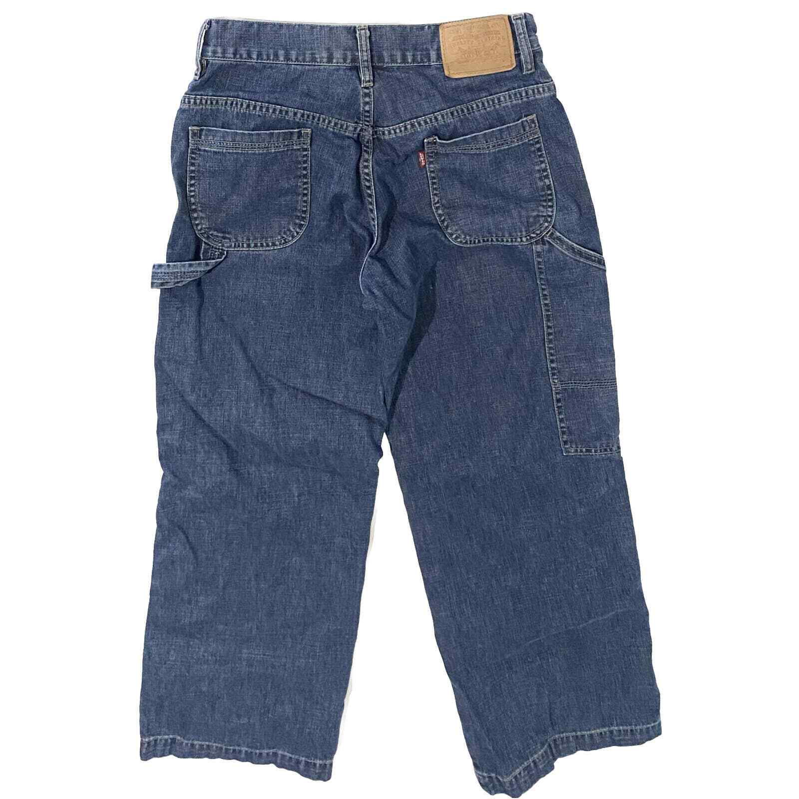 Levi’s Premium Denim Painter Boy Carpenter Jeans Size 4 Wide Leg