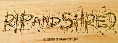 Stampin Up Stamp Set RIP AND SHRED Saying Single Stamp ONLY BMX Cycling 3x1.25in