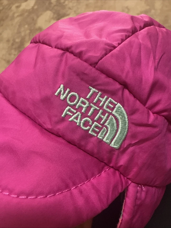 Chapéu de lã The North Face infantil inverno quente tamanho único crianças pequenas rosa - Imagem 4 de 4