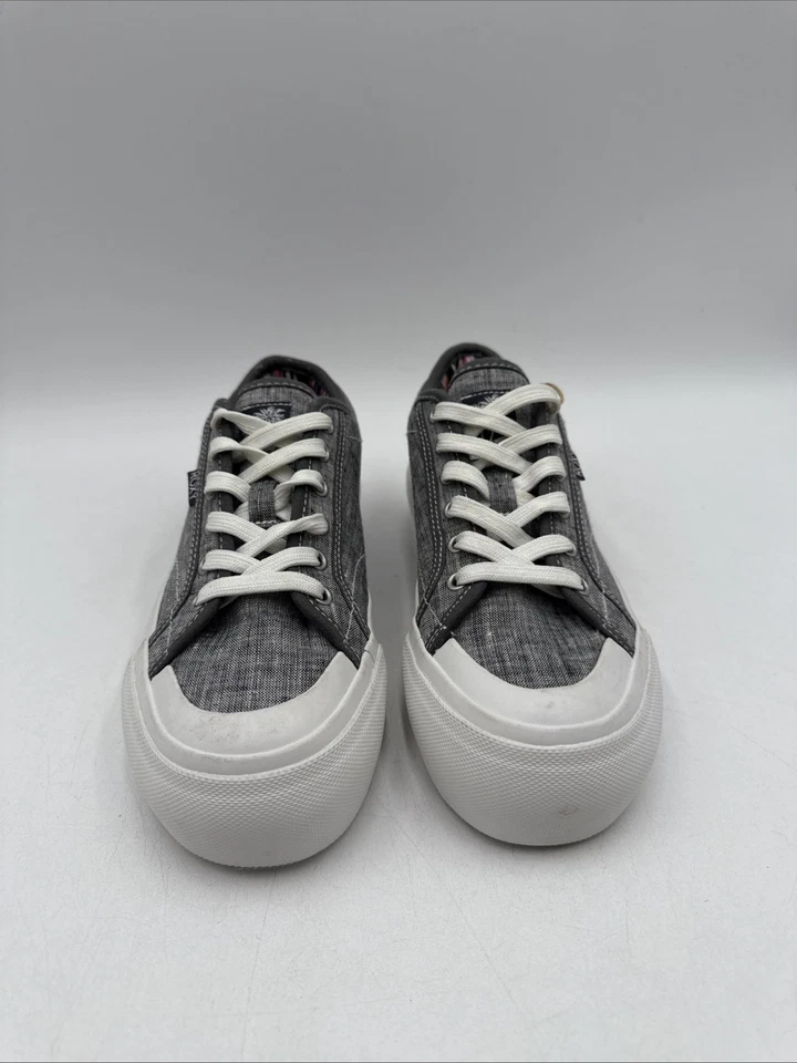 ROXY Mujer Tenis Zapatos CRUIZER Gris Lona EE. UU. Talla 6,5 Foto 2 de 4