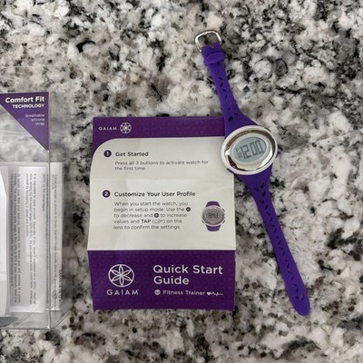 NOB Oregon Scientific SE332 Gaiam FITNESS TRAINER Heart Rate Monitor ~ Purple