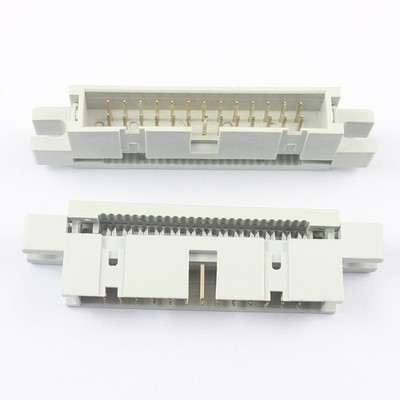 1Pcs 2.54mm 2x13Pin 26 Pin IDC Male Box Header Flat Cable Connector Mounting Ear
