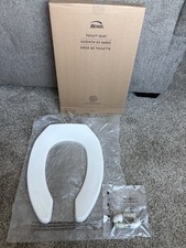 BEMIS 1955SSCT Commercial Elongated Open Front Toilet Seat Heavy Duty White