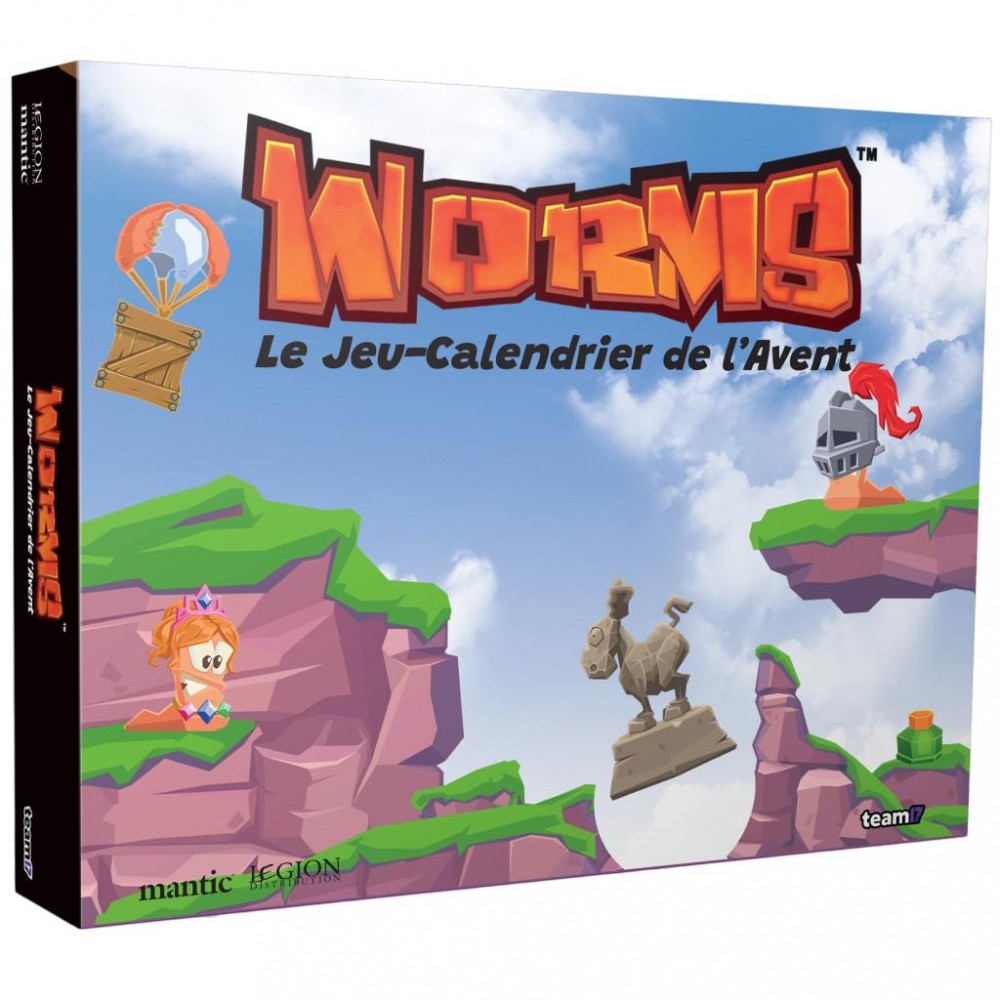 Jeu Worms avec 8 figurines à peindre pour occuper vos après-midis créatifs