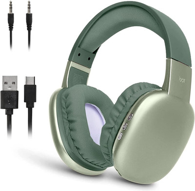 Bluetooth Over Ear Headphones Wired Option Micro SD Slot Noise Reducing Design