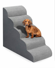 Foam Dog Stairs for Small/Medium Dogs, Non-Slip Surface, Portable Indoor