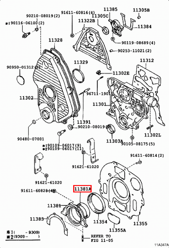Genuine Hilux LN110 LN109 LN108 LN107 LN106 3L 2L Rear Main Oil Crankshaft Seal - Picture 11 of 20