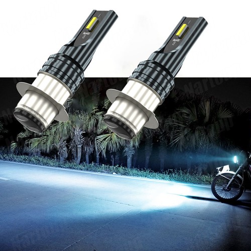 2 8000K Super Bright Front LED Headlight For Yamaha Grizzly 125 2004-2013 Bulbs - Foto 6 di 10
