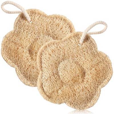 Natural travel sponge for shower, exfoliating body sponge for women and men