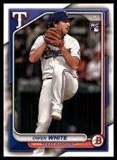 Owen White 2024 Bowman #57 Texas Rangers MLB READ FREE SHIPPING AutographDen