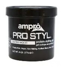 2 PACK Ampro Pro Styl Super Hold Protein Styling Gel 6 oz