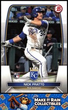 Nick Pratto 2023 Bowman #8 Kansas City Royals Rookie RC