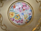 Light Yellow AYNSLEY Cup Saucer W/ Floral Chintz Centers Scrolling Gold Trim Eng — photo 7