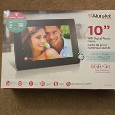 Aluratek 10" IPS LCD WiFi Digital Photo Frame Touchscreen 8GB AWDMPF110F Black