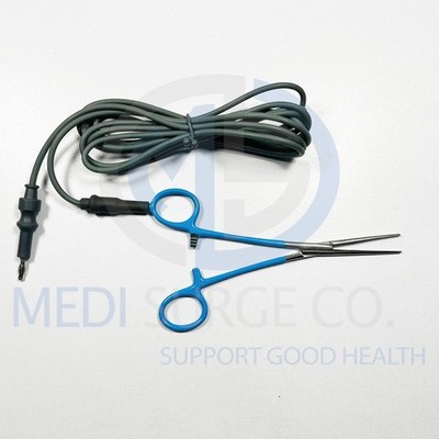 Monopolar Artery Forceps Straight 18cm 3-meter Silicone Cord Electrosurgical