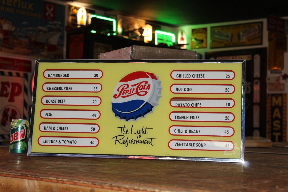 25+ pepsi menu sign for sale | Updated Oct 2026