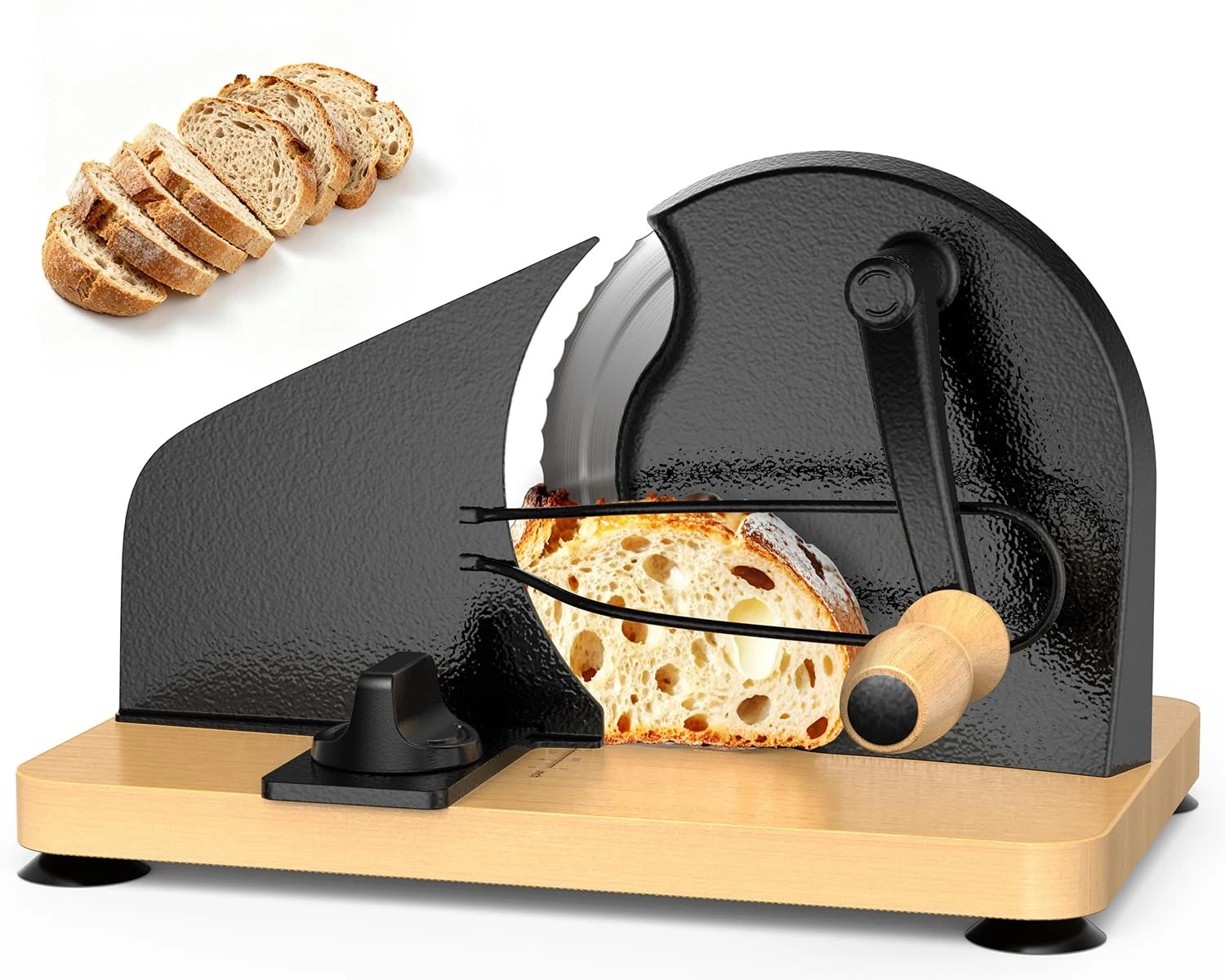 Upgraded Manual Bread Slicer for Homemade Sourdough Bread Adjustable Thicknes...