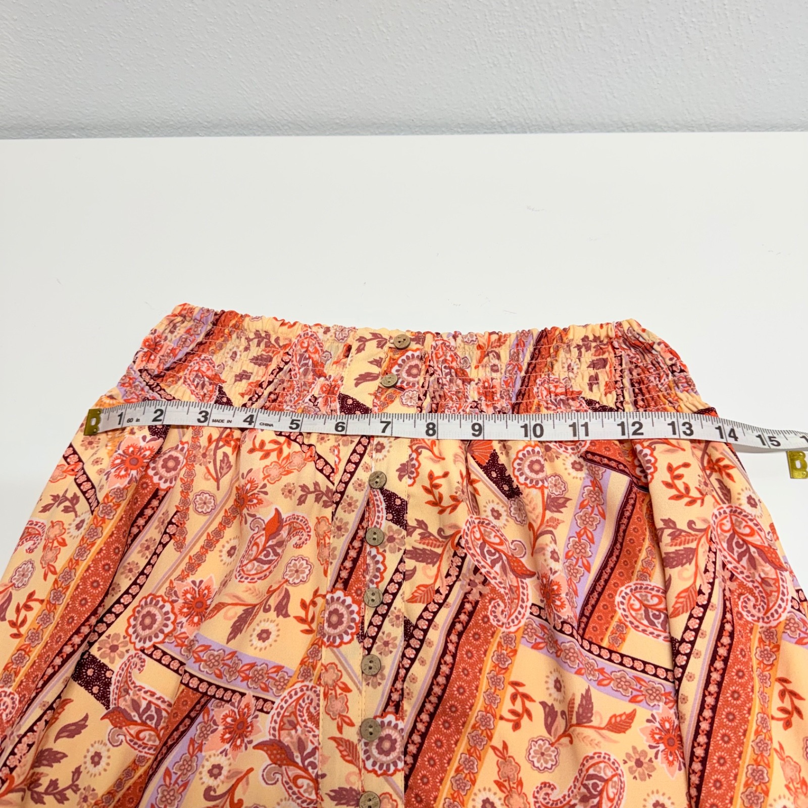 Willow + Root Button Split Front Boho Patchwork S… - image 6