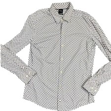 Men's Hugo Boss Sharp Fit Size Small Long Sleeve Button Up Shirt EUC