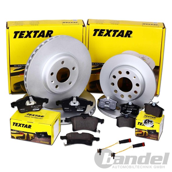 Textar Bremsscheiben + BelÄGe Vorne + Hinten Passend FüR Mercedes SLC SLK R172-image