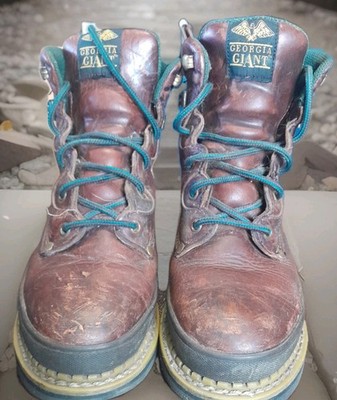 Georgia Boot Eagle Light Work Boot Non Safety Toe  Brown women Size 7W G3374