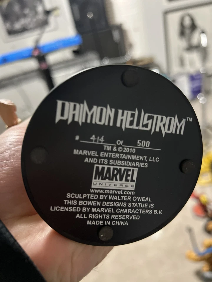 Bowen Designs Marvel 8" Daimon Hellstrom Mini Busto Estatua Sin usar, en caja Hijo de Satanás Foto 2 de 2