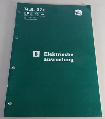 Manual De Taller Renault Espace Electricidad | M.R. 271 | Estado 02/1988 - Imagen 1 de 3