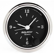 Autometer 1785 Old Tyme Black Quartz Clock Gauge 2-116 Inch Autometer 1785 Old Tyme Black Quartz Clock Gauge 2-116 Inch
