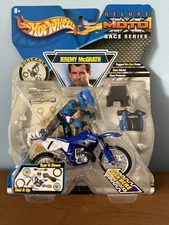 2001 Hot Wheels Moto X Deluxe Jeremy McGrath 250 Class Bike and Figure Sealed!