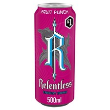 Relentless Fruit Punch Energy Drink 12 x 500ml